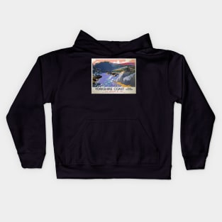 Travel - Yorkshire Coast by Rail Advertising Kids Hoodie